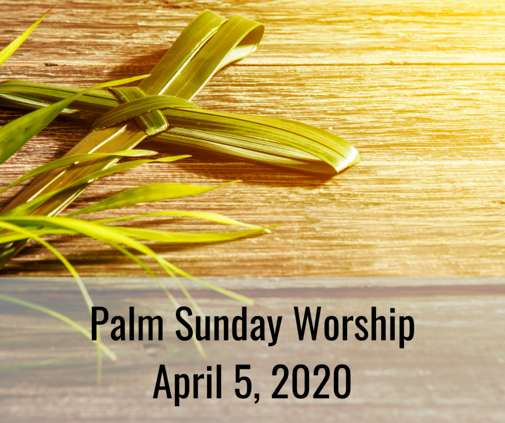 Palm Sunday Worship, April 5, 2020 - Lutheran Church of Peace