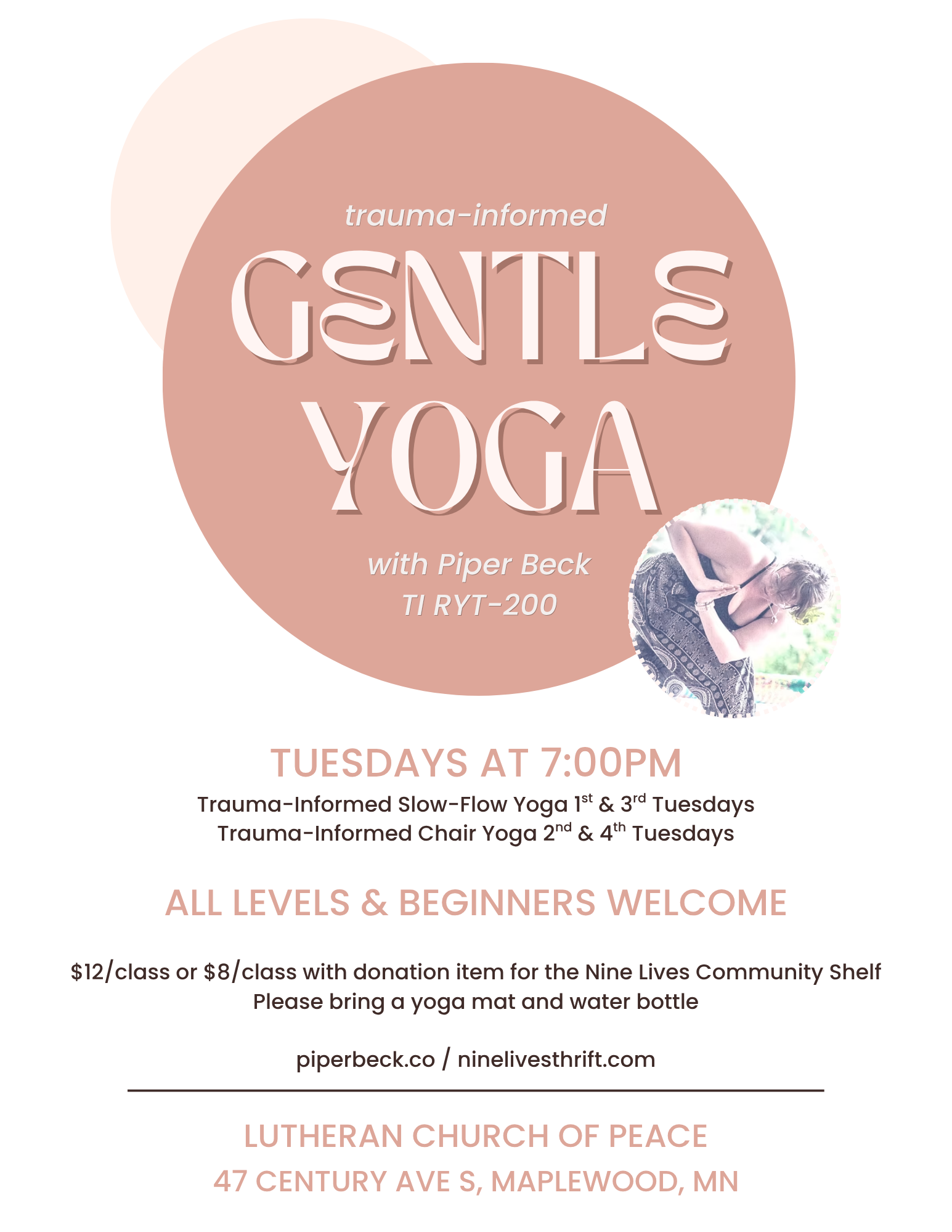 Gentle Yoga Flyer